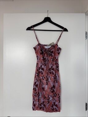 Studio Fantastique Pink Floral Mini Dress